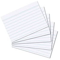 Herlitz Fichas en DIN A8 a rayas (500 tarjetas).